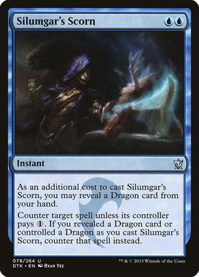 Silumgar's Scorn card from Dragons of Tarkir