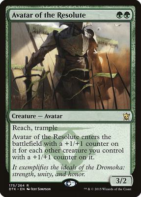 Avatar of the Resolute card from Dragons of Tarkir