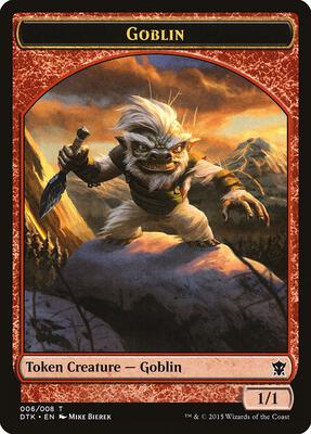 Goblin Token card from Dragons of Tarkir