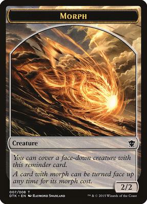 Morph Token card from Dragons of Tarkir