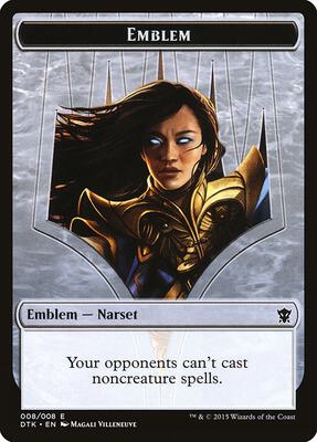 Emblem - Narset Transcendent card from Dragons of Tarkir