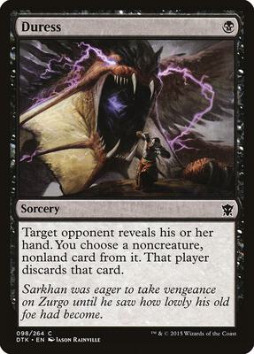 Duress card from Dragons of Tarkir