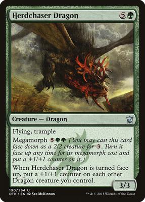 Herdchaser Dragon card from Dragons of Tarkir