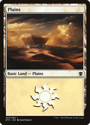 Plains (250) card from Dragons of Tarkir