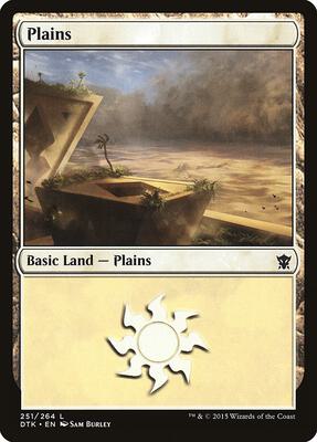 Plains (251) card from Dragons of Tarkir