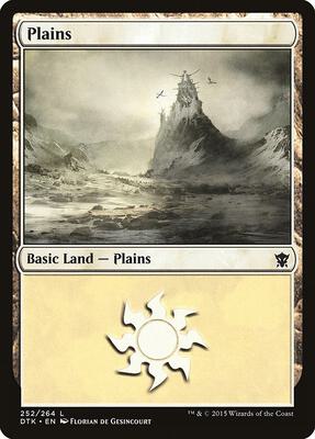 Plains (252) card from Dragons of Tarkir