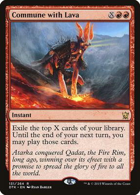 Commune with Lava card from Dragons of Tarkir