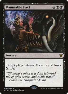 Damnable Pact card from Dragons of Tarkir