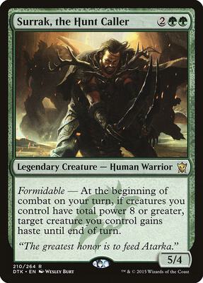 Surrak, the Hunt Caller card from Dragons of Tarkir