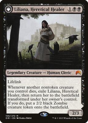 Liliana, Heretical Healer card from Magic Origins