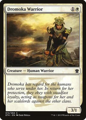 Dromoka Warrior card from Dragons of Tarkir