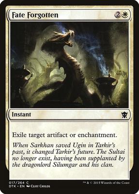 Fate Forgotten card from Dragons of Tarkir