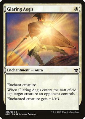 Glaring Aegis card from Dragons of Tarkir