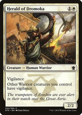 Herald of Dromoka card from Dragons of Tarkir