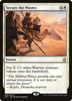 Secure the Wastes card from Dragons of Tarkir