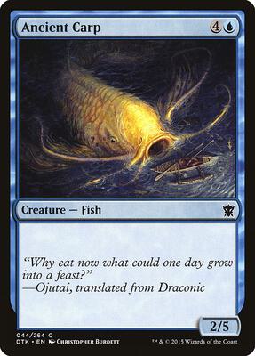 Ancient Carp card from Dragons of Tarkir