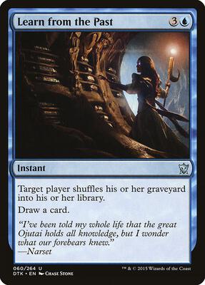 Learn from the Past card from Dragons of Tarkir