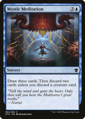 Mystic Meditation card from Dragons of Tarkir