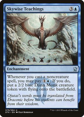 Skywise Teachings card from Dragons of Tarkir