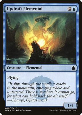 Updraft Elemental card from Dragons of Tarkir