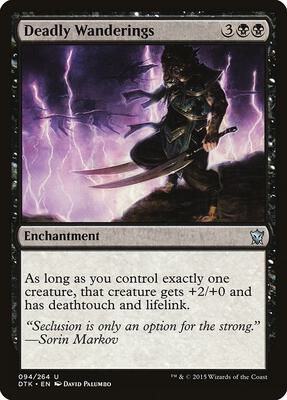Deadly Wanderings card from Dragons of Tarkir