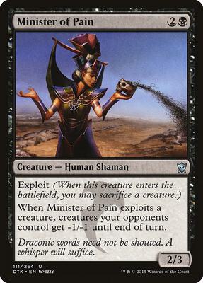 Minister of Pain card from Dragons of Tarkir