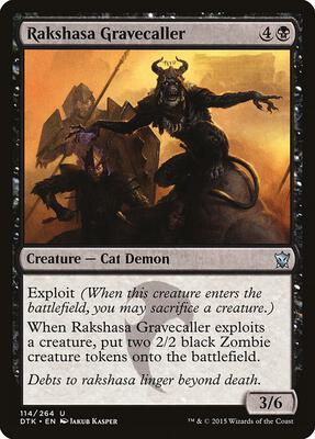 Rakshasa Gravecaller card from Dragons of Tarkir