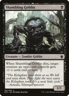 Shambling Goblin card from Dragons of Tarkir