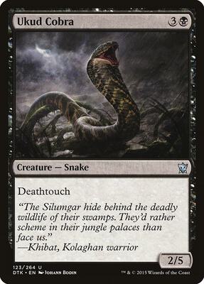 Ukud Cobra card from Dragons of Tarkir