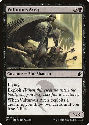 Vulturous Aven card from Dragons of Tarkir