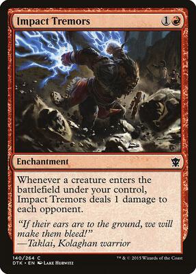 Impact Tremors card from Dragons of Tarkir