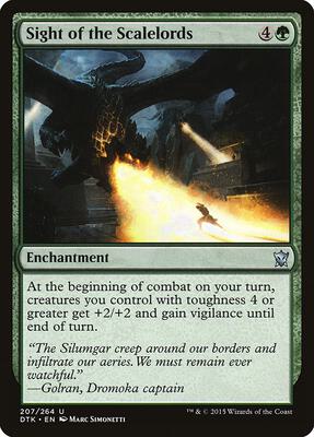 Sight of the Scalelords card from Dragons of Tarkir