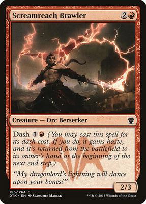 Screamreach Brawler card from Dragons of Tarkir