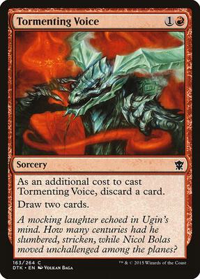 Tormenting Voice card from Dragons of Tarkir