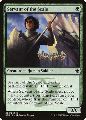 Servant of the Scale card from Dragons of Tarkir