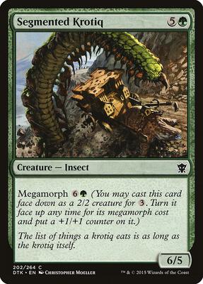 Segmented Krotiq card from Dragons of Tarkir