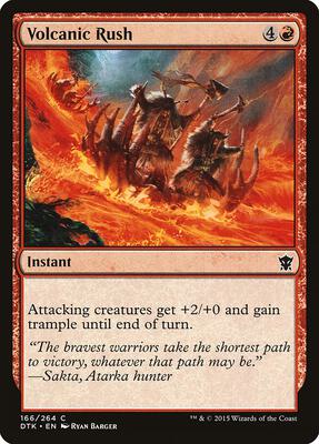 Volcanic Rush card from Dragons of Tarkir