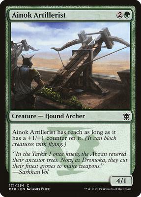 Ainok Artillerist card from Dragons of Tarkir