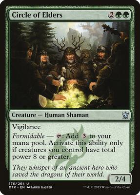 Circle of Elders card from Dragons of Tarkir