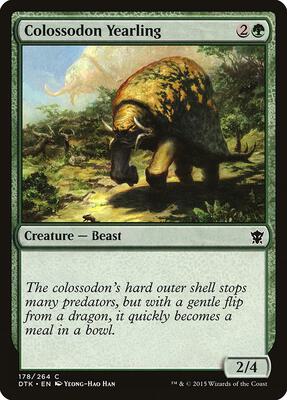 Colossodon Yearling card from Dragons of Tarkir