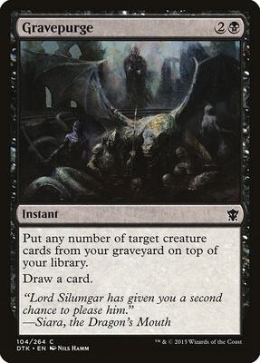 Gravepurge card from Dragons of Tarkir
