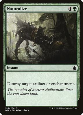Naturalize card from Dragons of Tarkir
