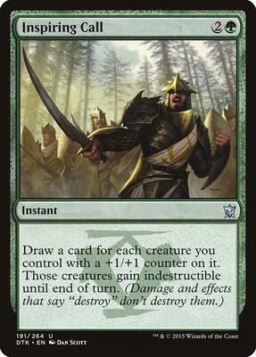 Inspiring Call card from Dragons of Tarkir