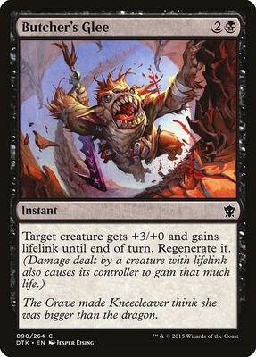Butcher's Glee card from Dragons of Tarkir