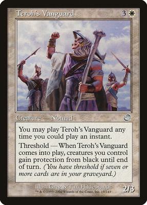 Teroh's Vanguard card from Torment