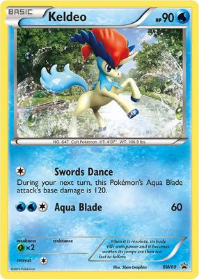 Keldeo - BW60 card from Black and White Promos