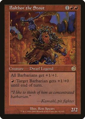Balthor the Stout card from Torment