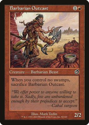 Barbarian Outcast card from Torment