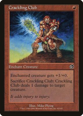 Crackling Club card from Torment