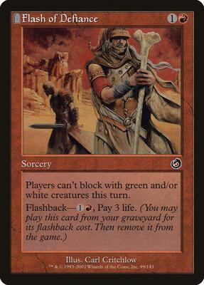 Flash of Defiance card from Torment